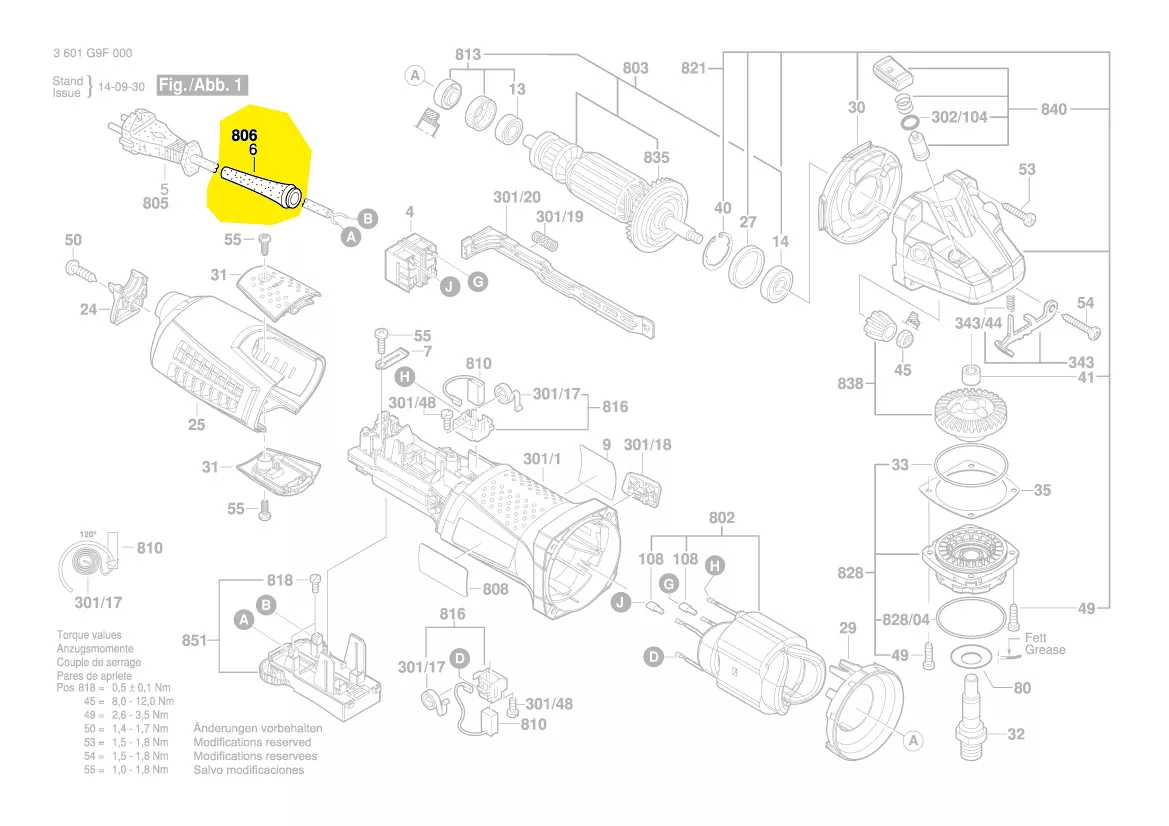 Manchon de cable d\'alimentation réf. 1 600 703 043 BOSCH